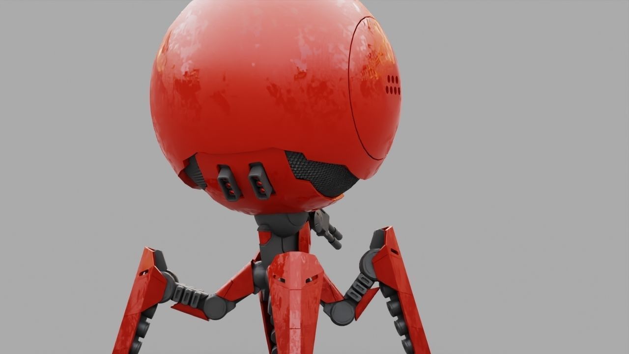 OCTOPUS DROID  rigged  3D model_11