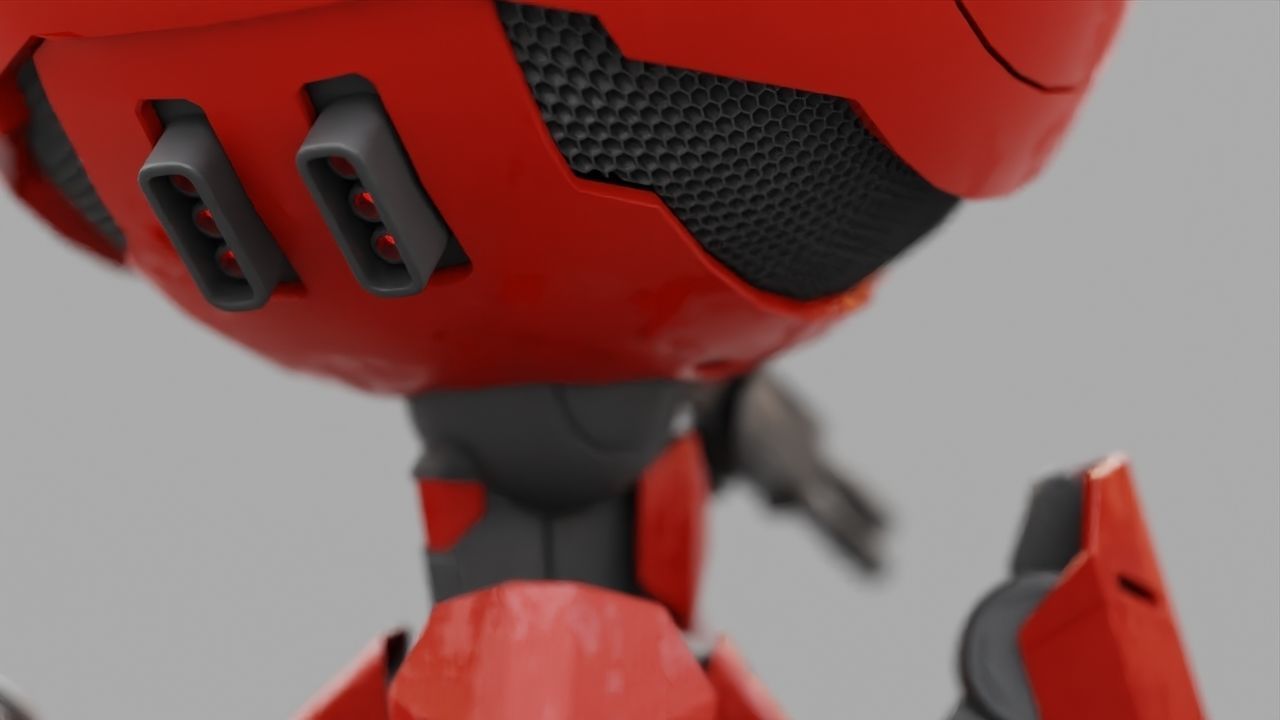 OCTOPUS DROID  rigged  3D model_22