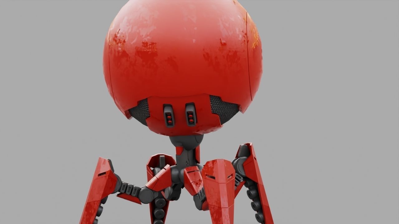 OCTOPUS DROID  rigged  3D model_12