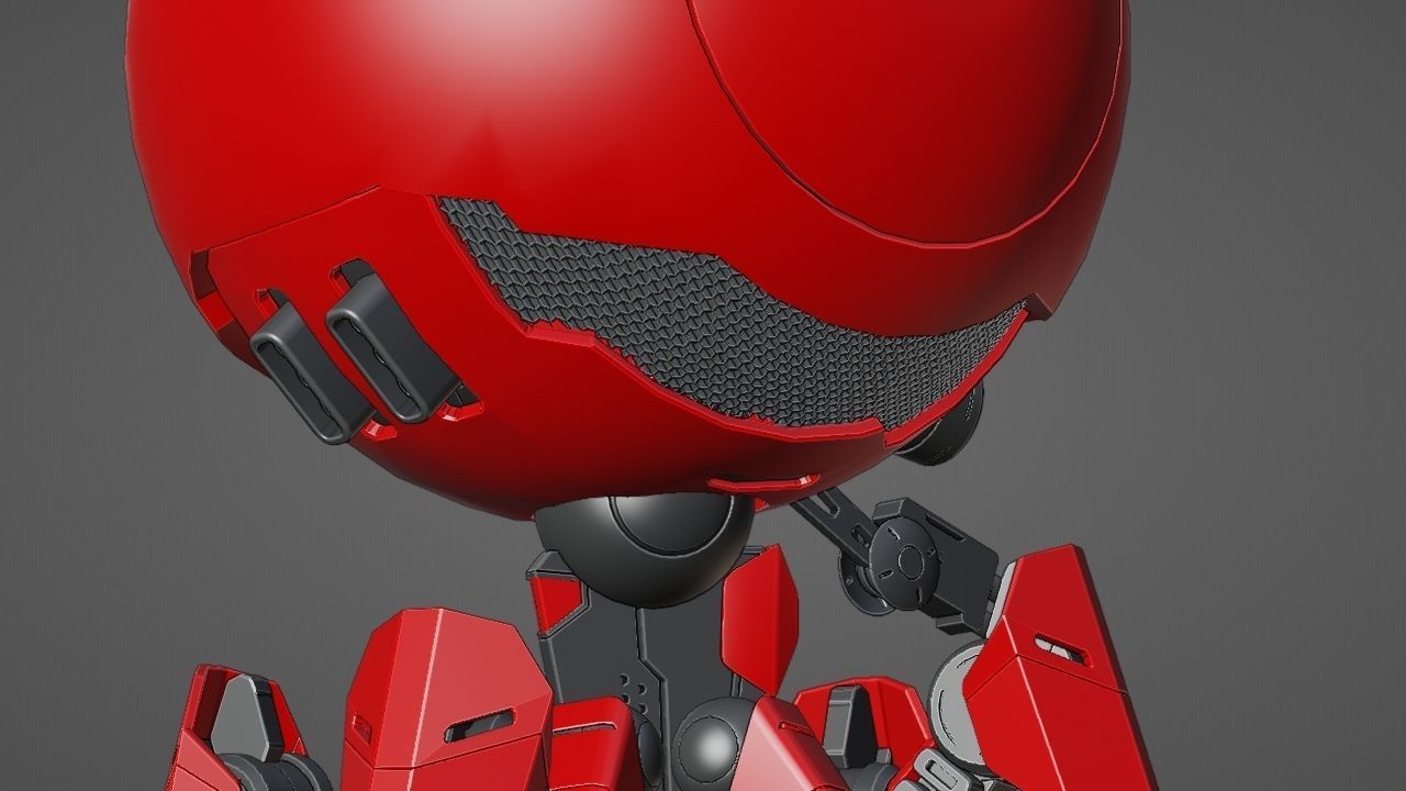 OCTOPUS DROID  rigged  3D model_33