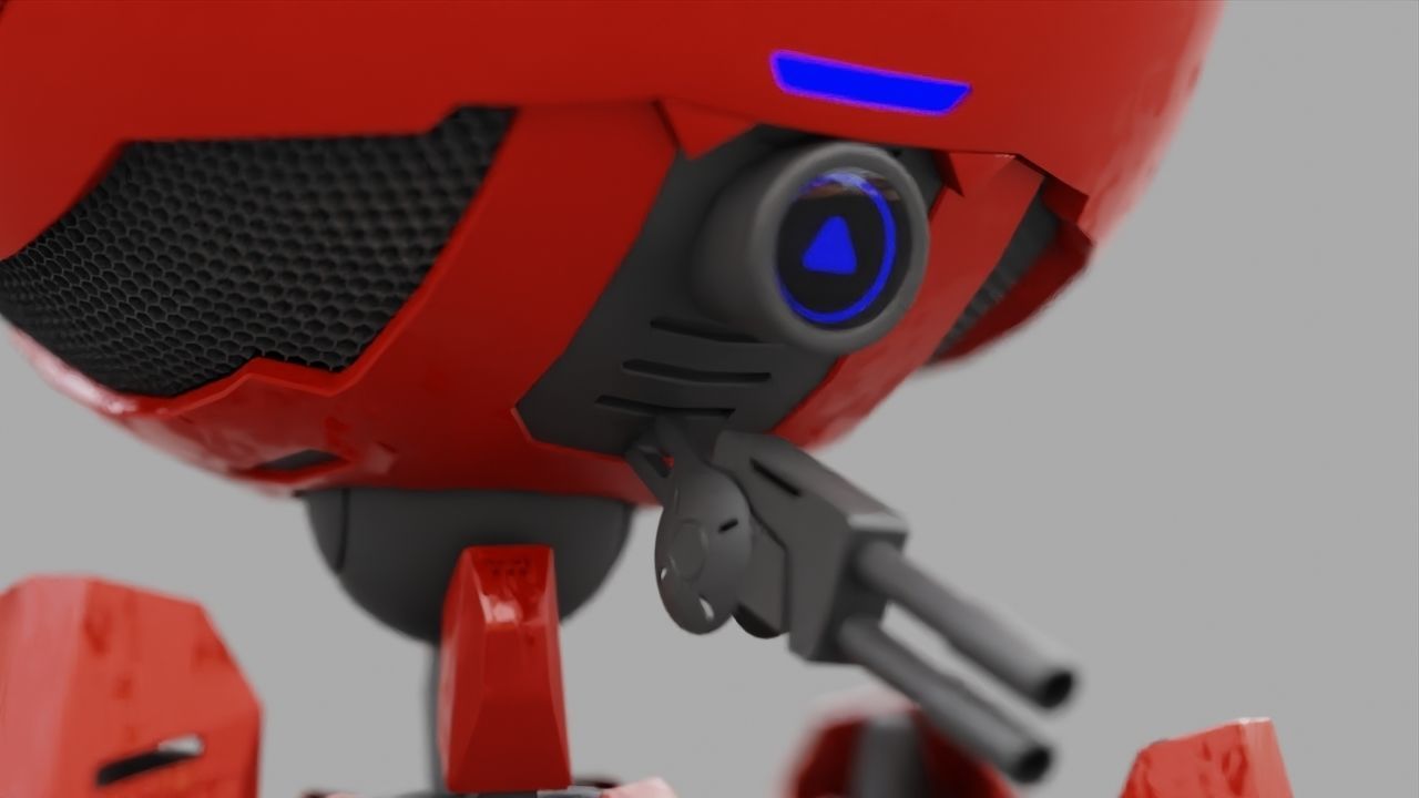 OCTOPUS DROID  rigged  3D model_19