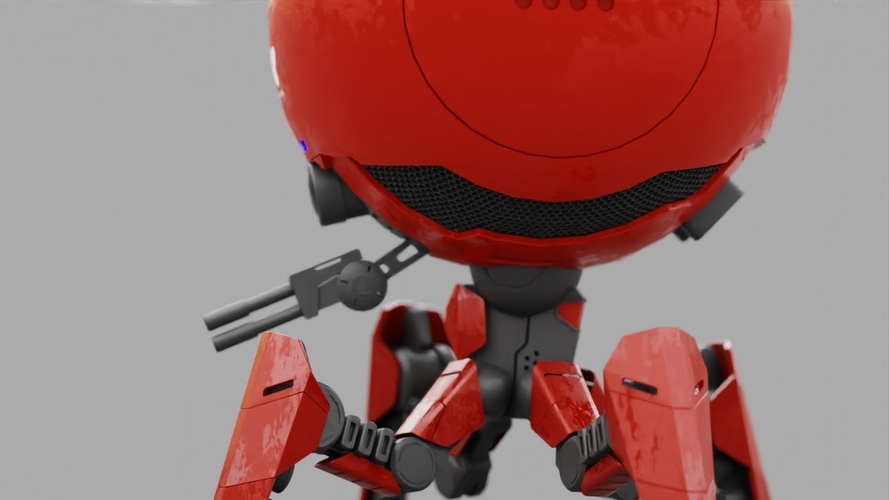 OCTOPUS DROID  rigged  3D model_24