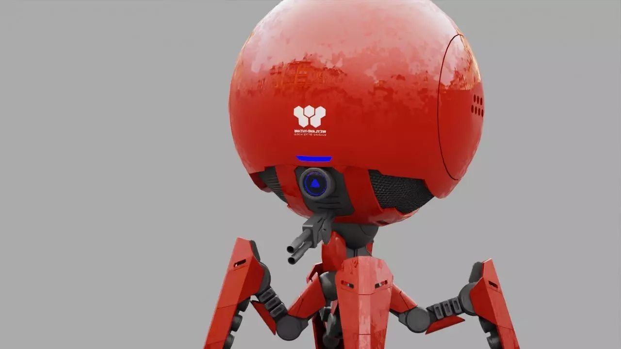 OCTOPUS DROID  rigged  3D model_0