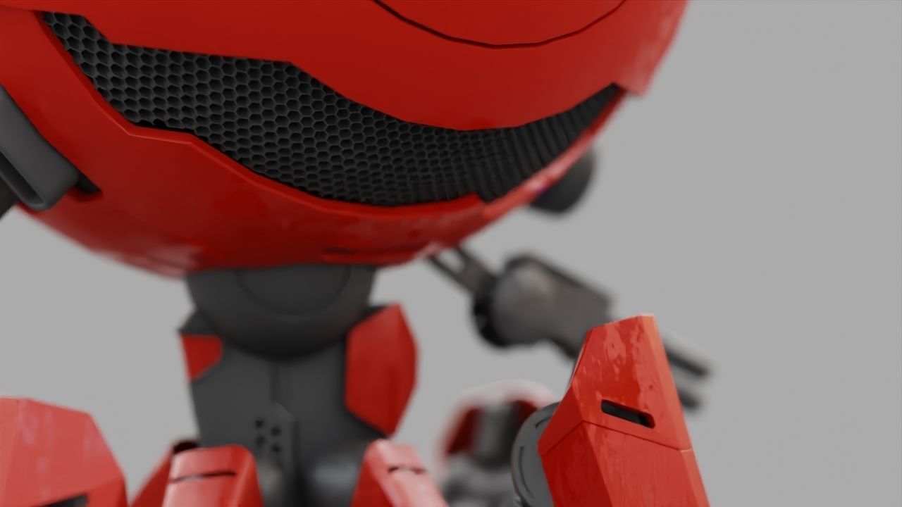 OCTOPUS DROID  rigged  3D model_21