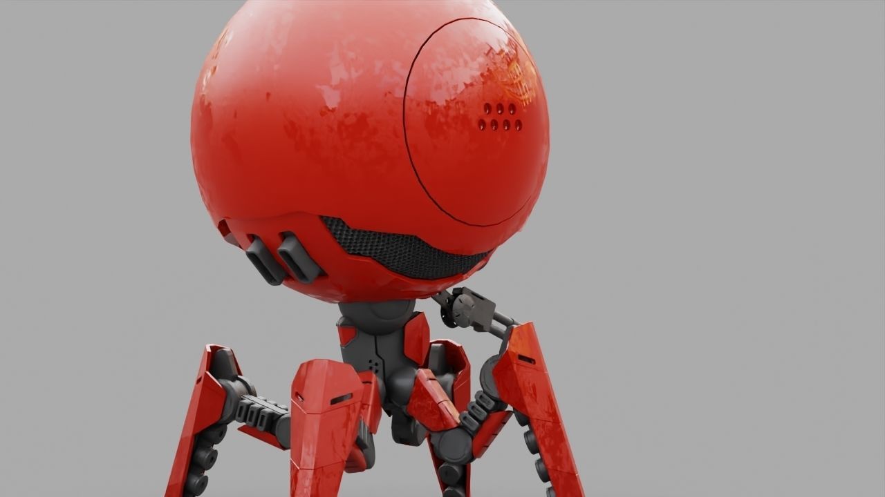 OCTOPUS DROID  rigged  3D model_10