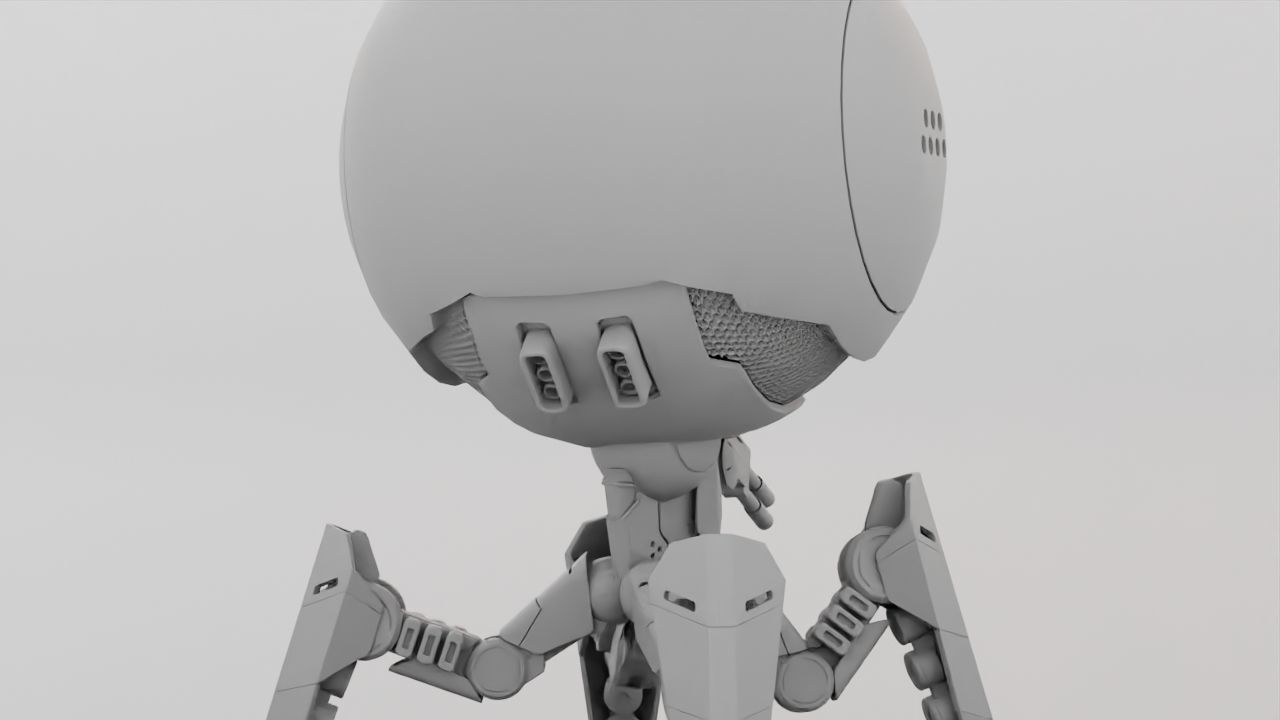 OCTOPUS DROID  rigged  3D model_44