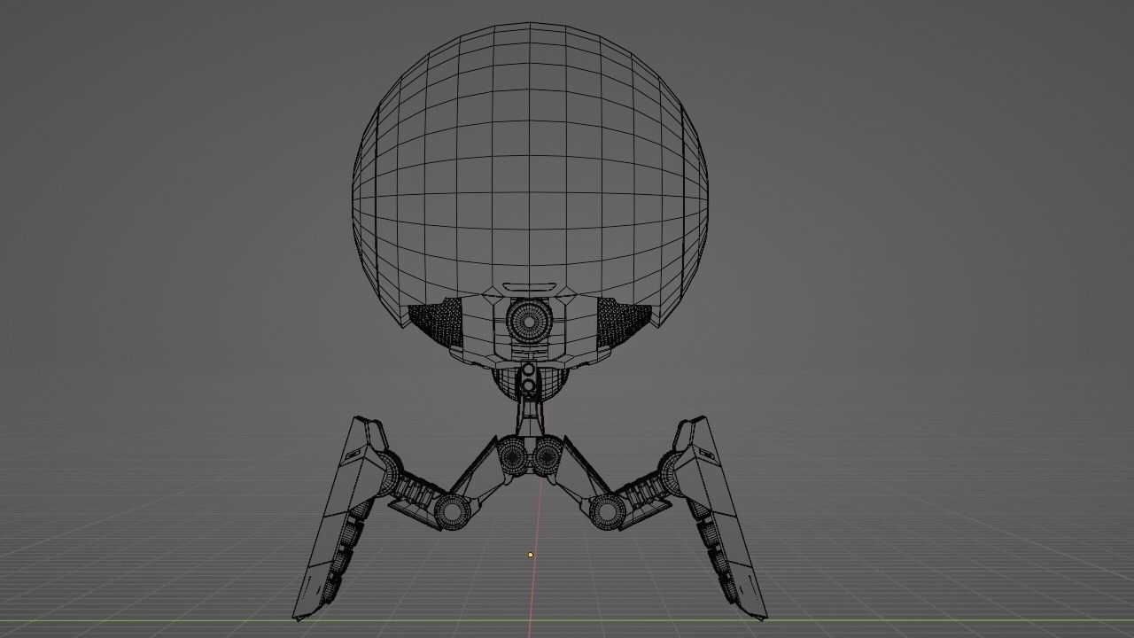 OCTOPUS DROID  rigged  3D model_38