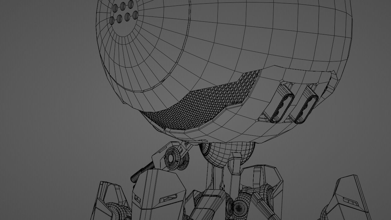 OCTOPUS DROID  rigged  3D model_39