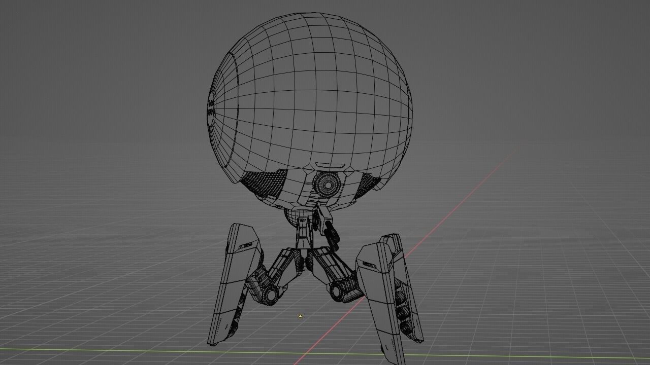 OCTOPUS DROID  rigged  3D model_37