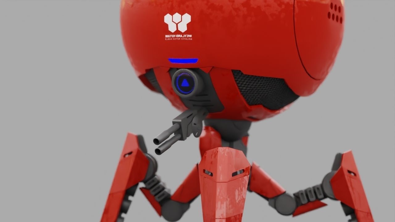 OCTOPUS DROID  rigged  3D model_25