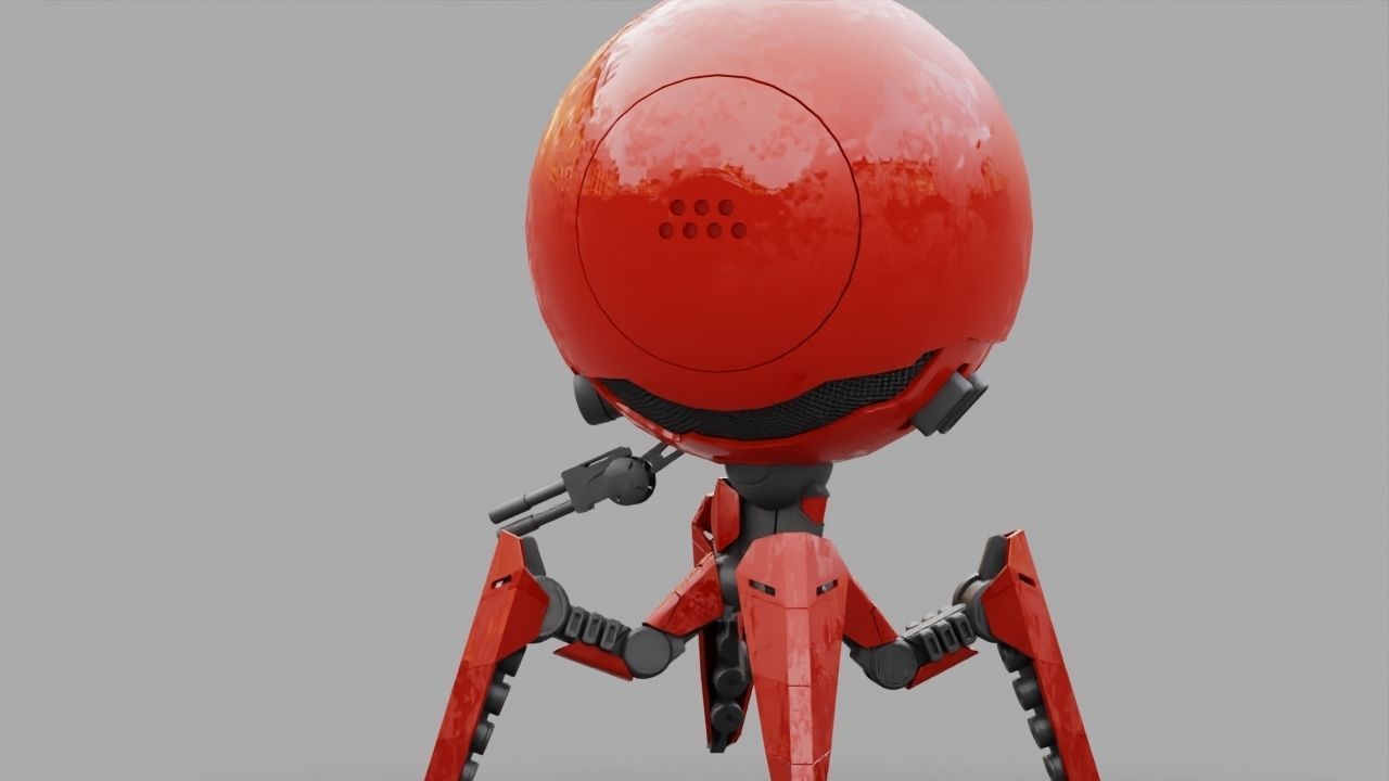 OCTOPUS DROID  rigged  3D model_15