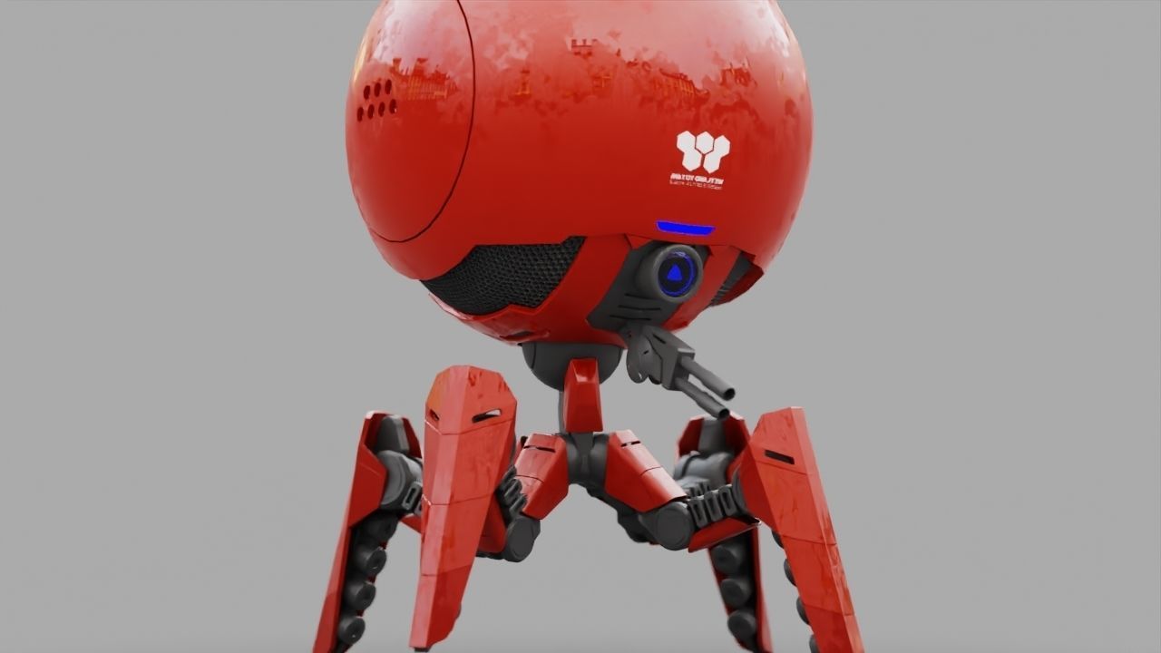 OCTOPUS DROID  rigged  3D model_27