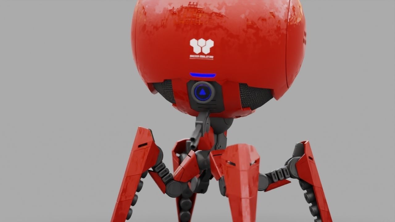 OCTOPUS DROID  rigged  3D model_26