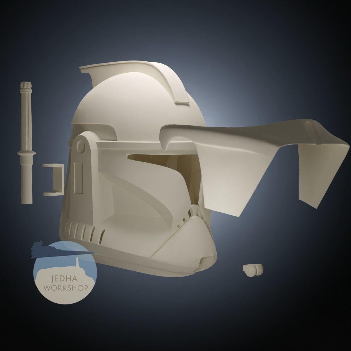 Star Wars General Obi Wan Kenobi Phase I Helmet 3D print Files 3D print model_1