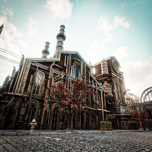 STEAMPUNK INDUSTRIAL BUILDING 3