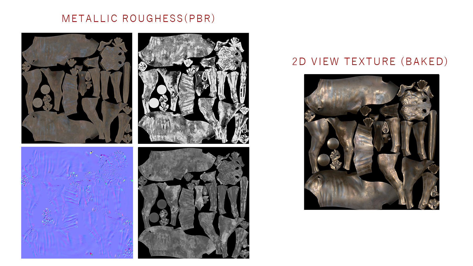 Dog Sculpture Low-poly 3D model_22