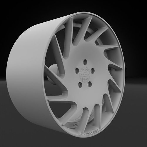 Vossen VLE1 Style Wheel 3D print model