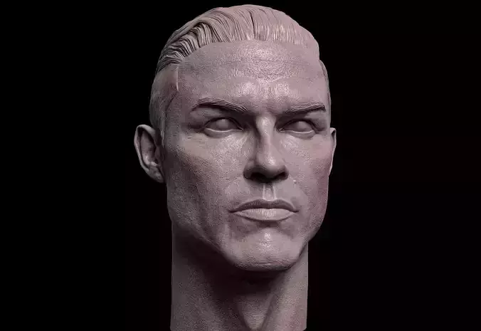 Cristiano Ronaldo Head 3D print model