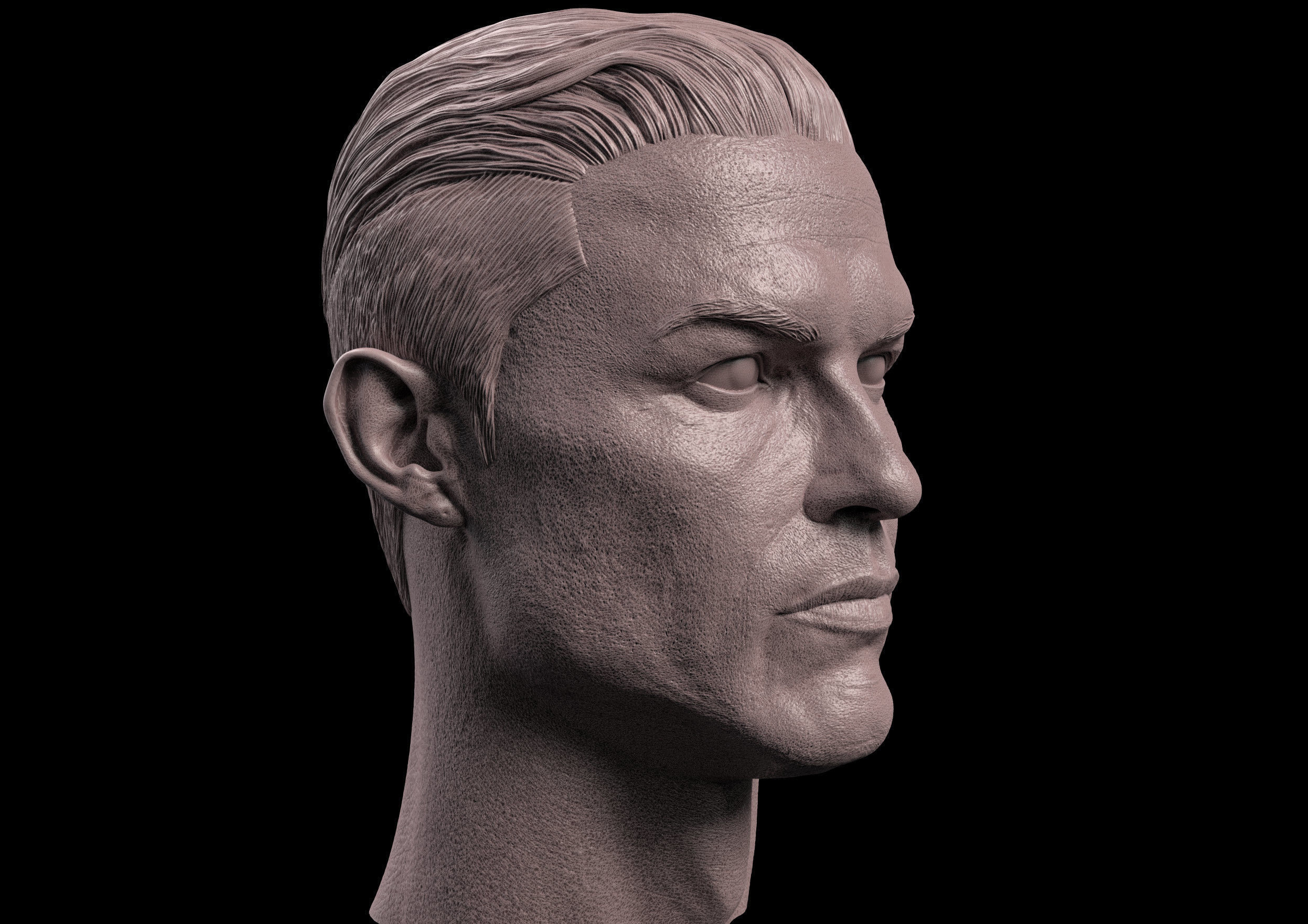 Cristiano Ronaldo Head 3D print model_3