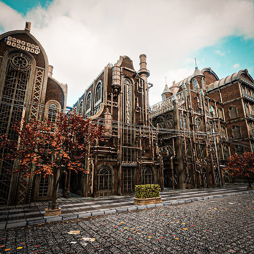 STEAMPUNK INDUSTRIAL BUILDING 6