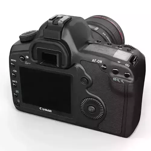 Black Photo Camera 3D model
