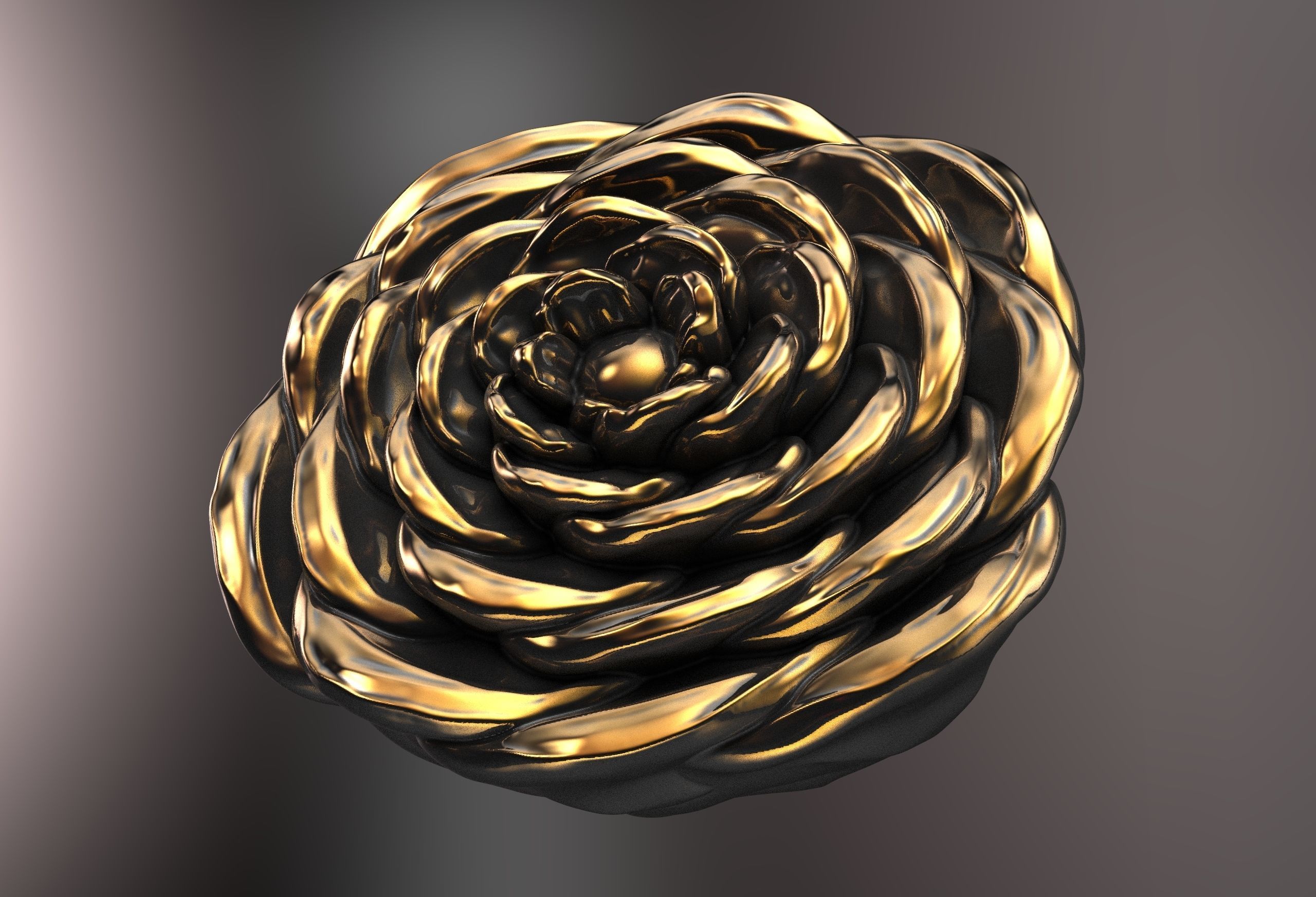 Amazing Rose Pendant Earring 3d print model 3D print model_1