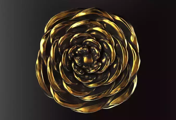 Amazing Rose Pendant Earring 3d print model