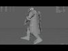 Dwarf character with beard and armor 3D model_3