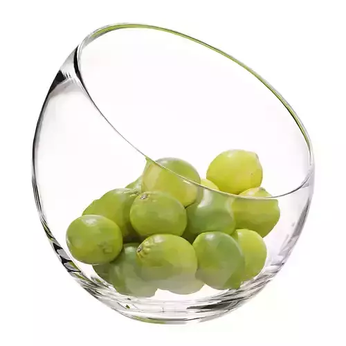 Large Slant Fruit Bowl Persian Lime