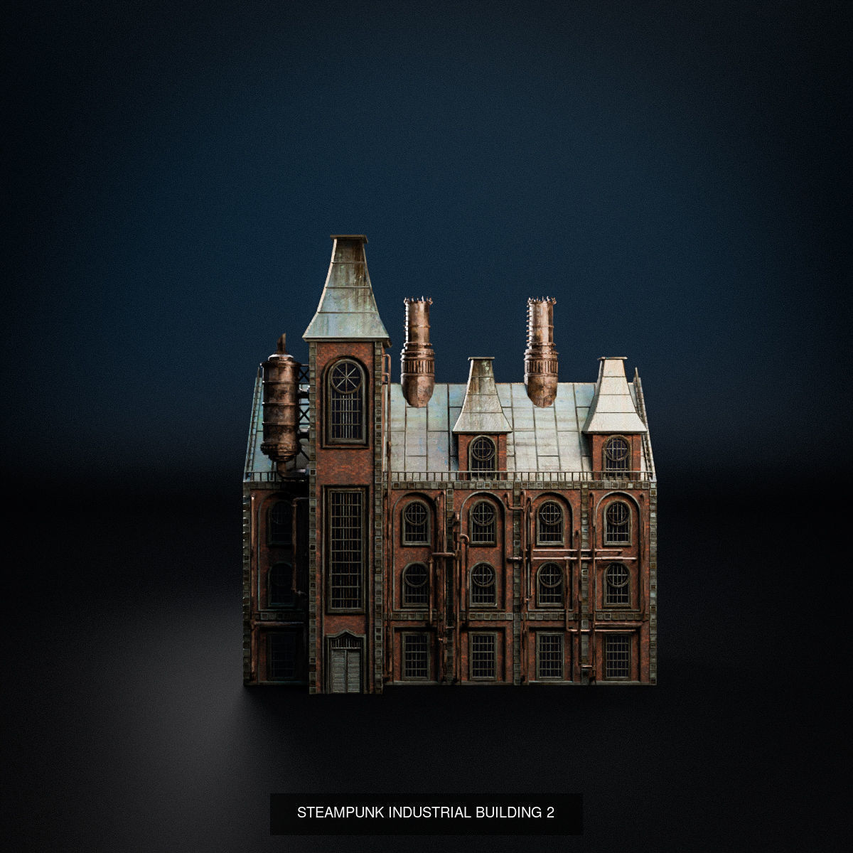 STEAMPUNK INDUSTRIAL BUILDING PACK 3D Model Collection_2
