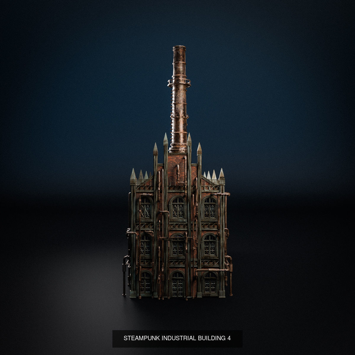 STEAMPUNK INDUSTRIAL BUILDING PACK 3D Model Collection_4