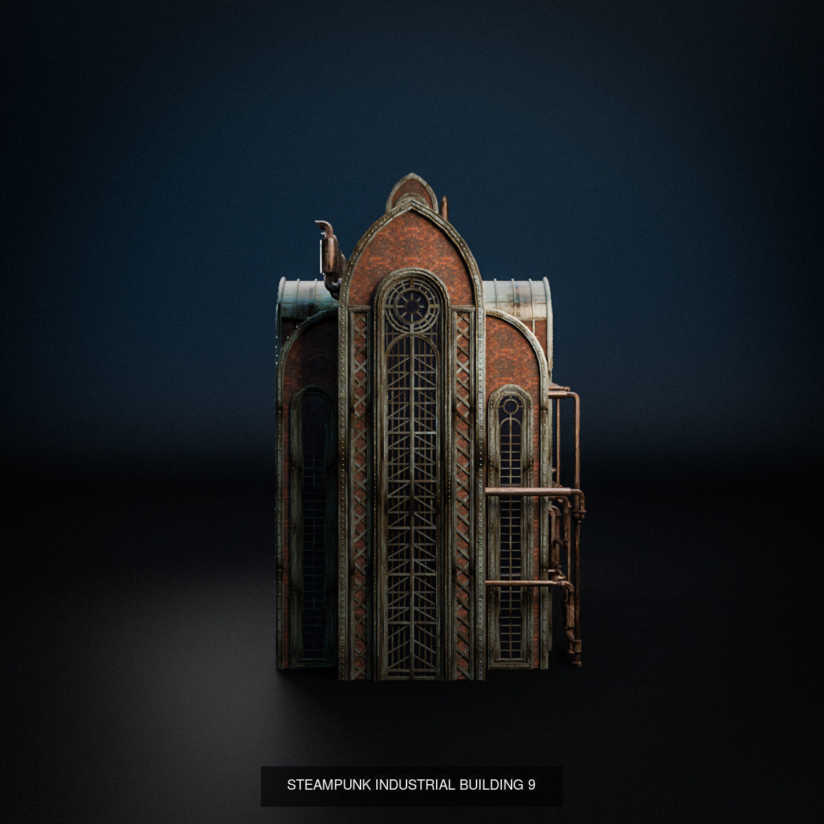STEAMPUNK INDUSTRIAL BUILDING PACK 3D Model Collection_9