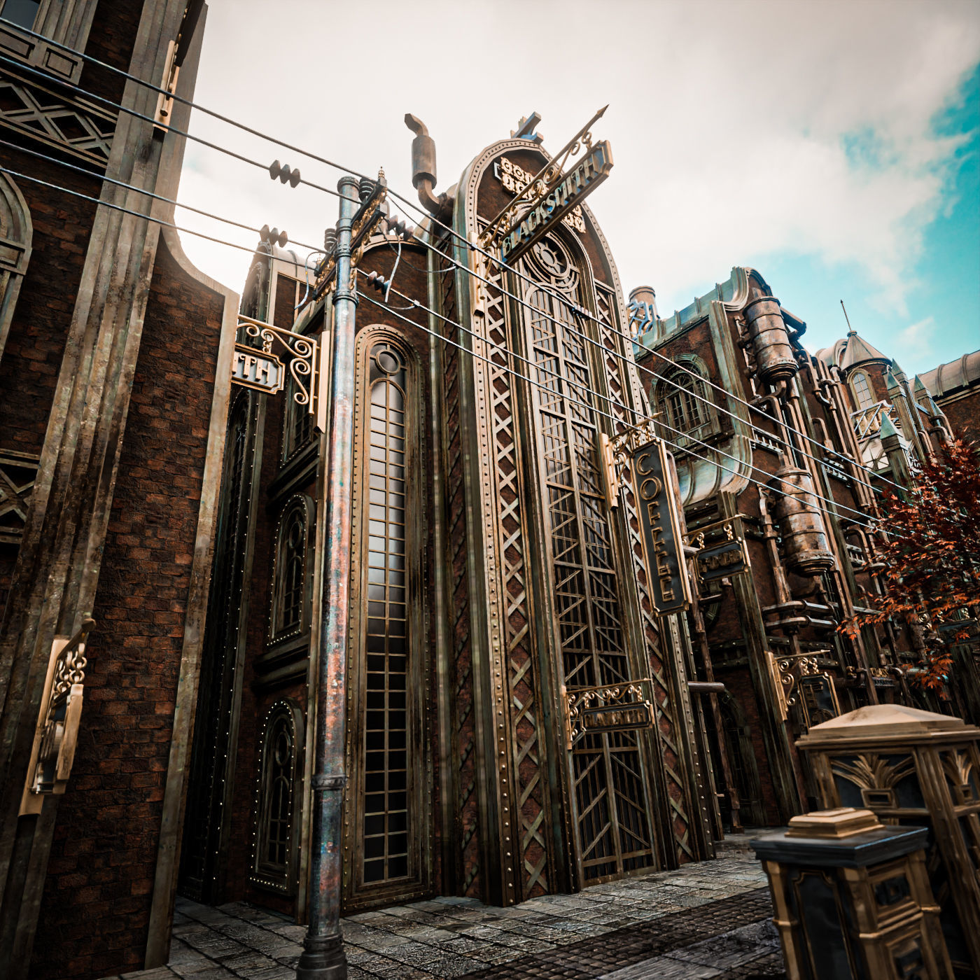 STEAMPUNK INDUSTRIAL BUILDING PACK 3D Model Collection_25
