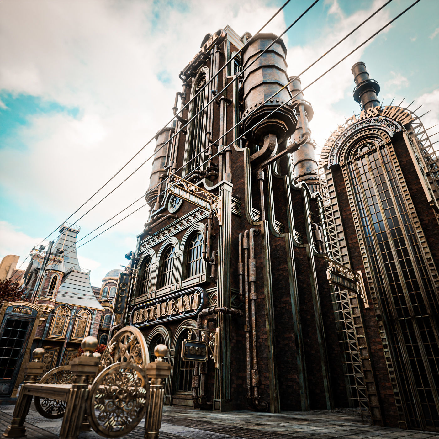 STEAMPUNK INDUSTRIAL BUILDING PACK 3D Model Collection_19