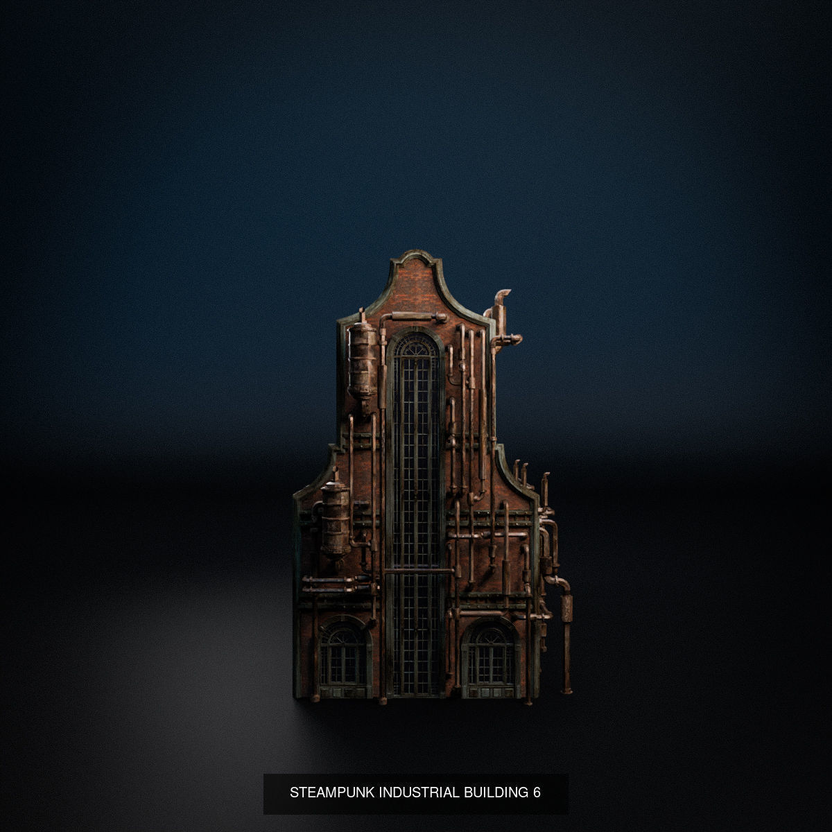 STEAMPUNK INDUSTRIAL BUILDING PACK 3D Model Collection_7
