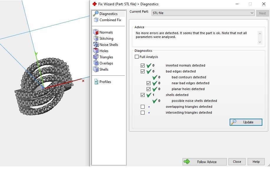Bold Diamond Ring 3D print model_11