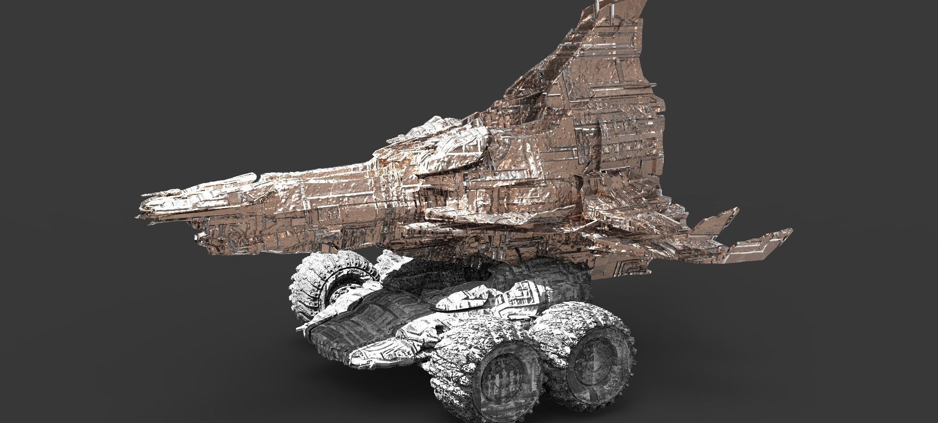 Space Roamer Mining laser Rover 3 3D model | CGTrader