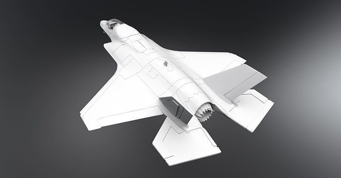 F35B Lightning II scale model 3D print model 3