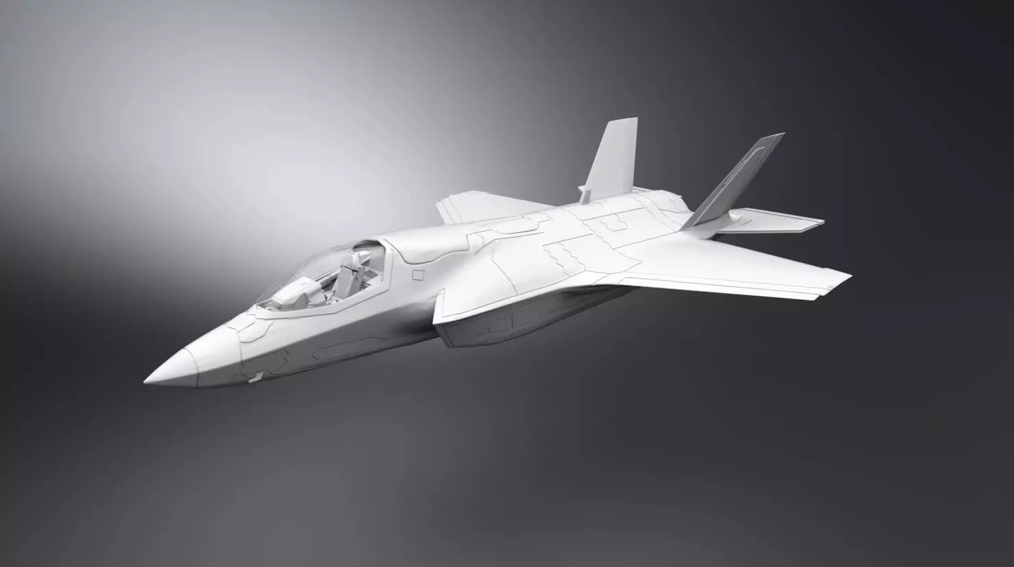 F35B Lightning II scale model 3D print model_0