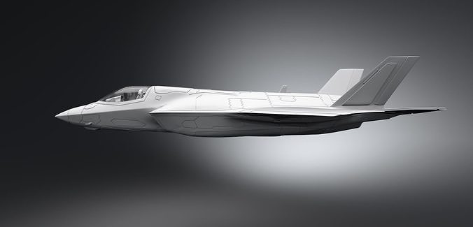 F35B Lightning II scale model 3D print model 2