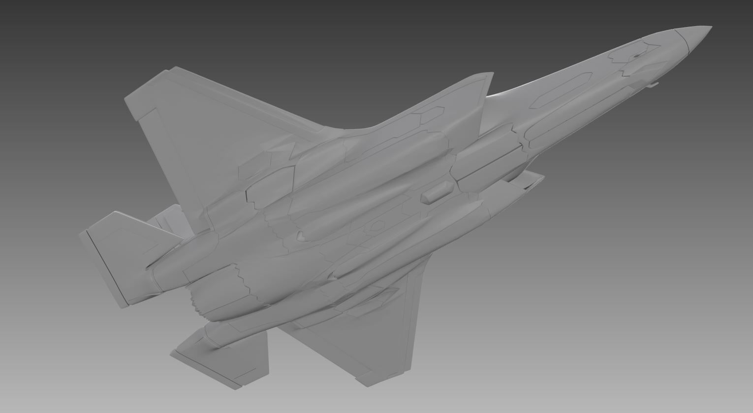 F35B Lightning II scale model 3D print model_5