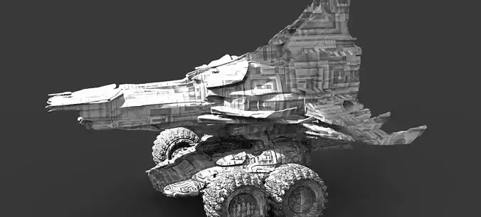 Moon Ship Trecker1  3D model