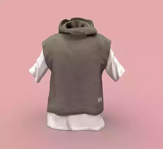 Hoodie sleeveless sweatshirt