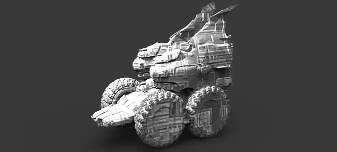 Moon Ship Trekker 2  3D model