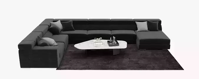 Sofaa sectional sofa with coffee table