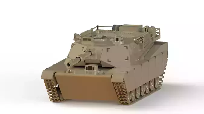 M1 Abrams Tank 3D print model