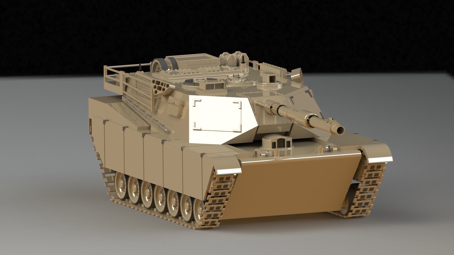 M1 Abrams Tank 3D print model_3