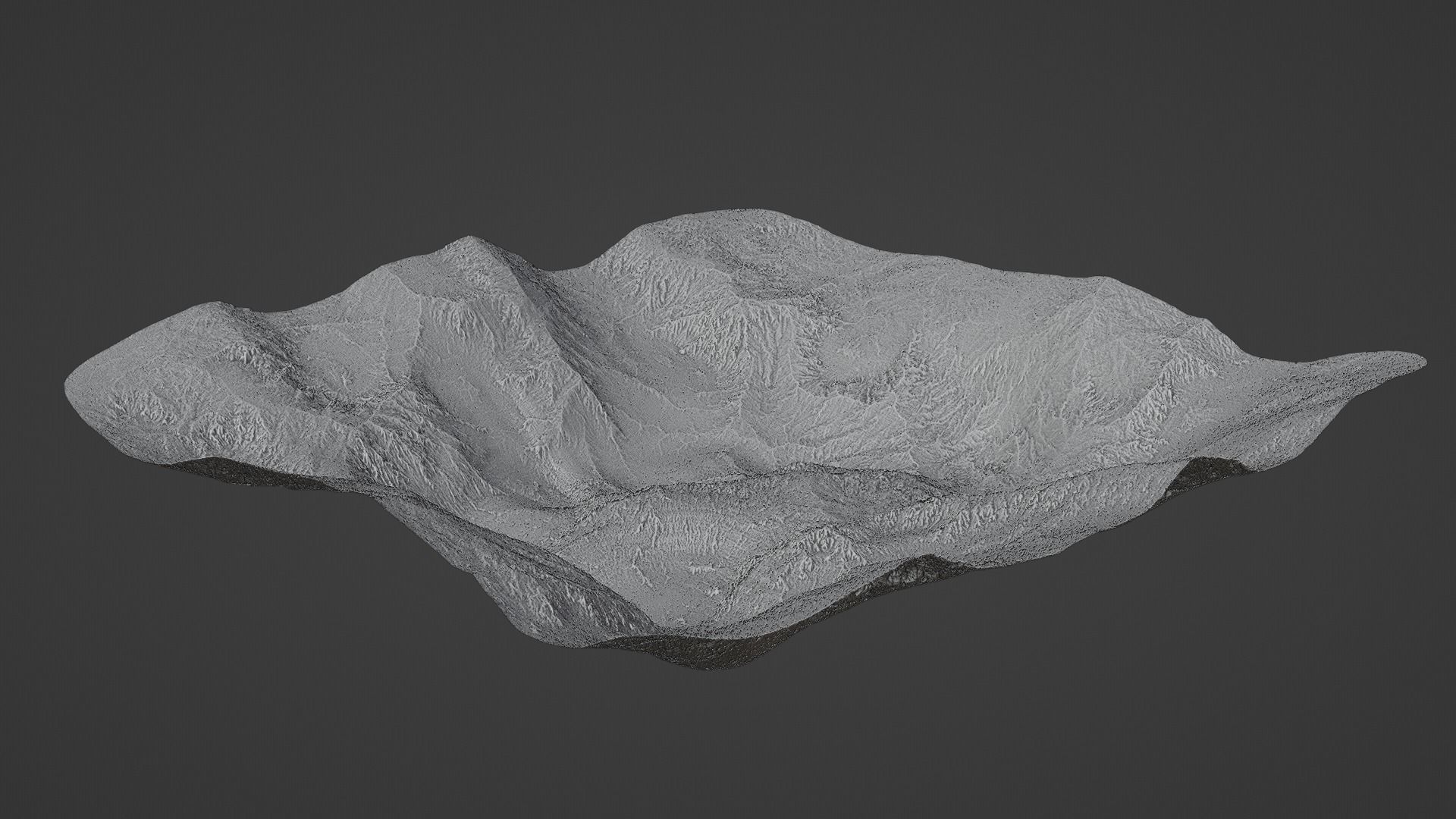 360 Degree Snowy Mountains 3D model_10