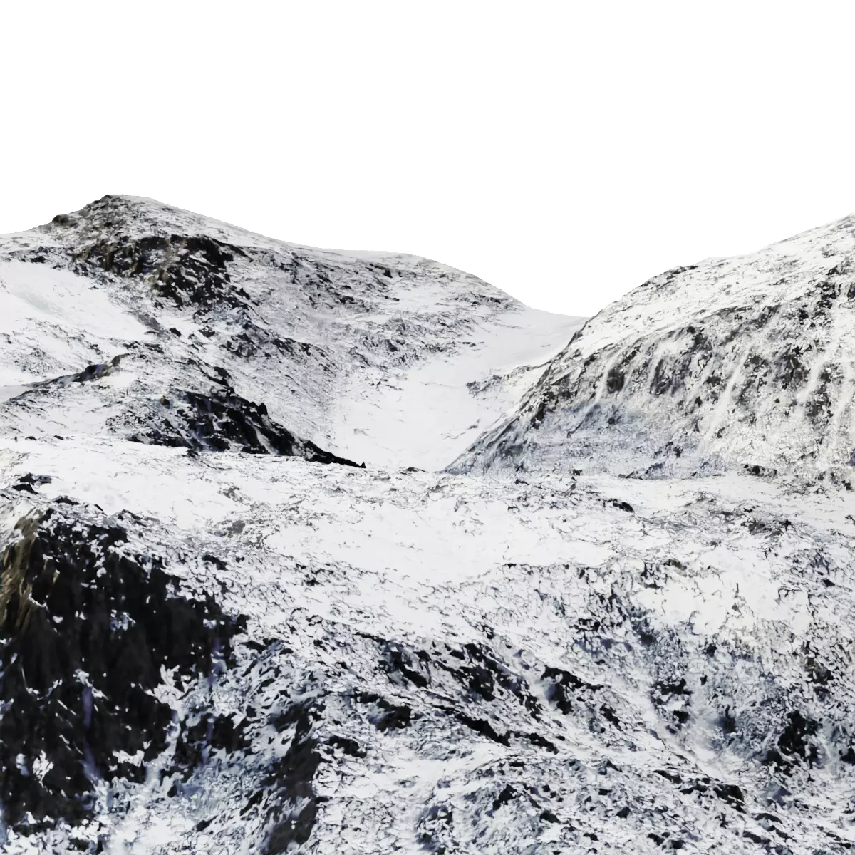 360 Degree Snowy Mountains 3D model_0