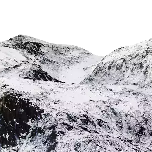 360 Degree Snowy Mountains 3D model